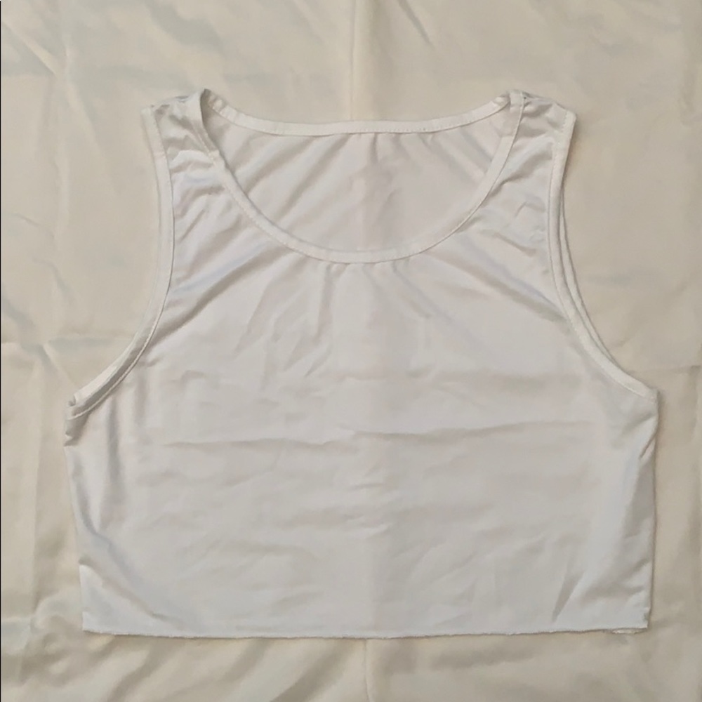 white tank top
